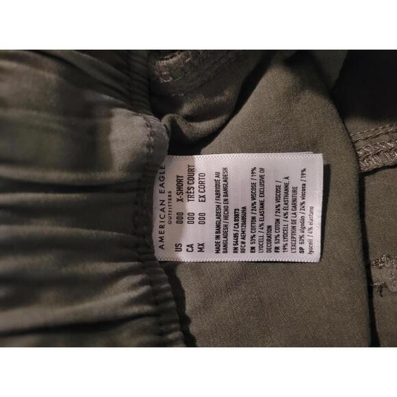 American Eagle Outfitters size 000 x-short army green relaxed mom jogger pants - Picture 5 of 6